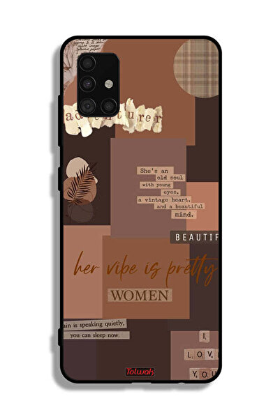 Tolwak Samsung Galaxy A51 4G Protective Case Cover Adventurer Women