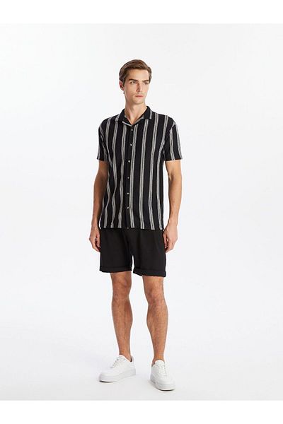 LC Waikiki Black Standard Fit Men's Shorts