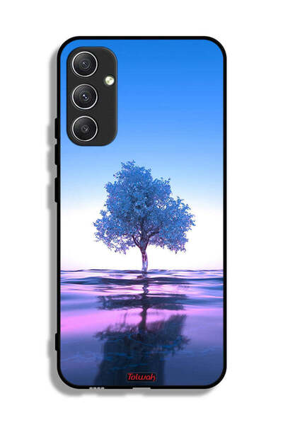 Tolwak غطاء حماية لهاتف سامسونج جالاكسي A34 5G بتصميم شجرة نيون وانعكاس مائي ...