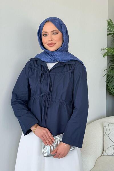 Hazamoda بلوزة جويا باللون الأزرق الداكن