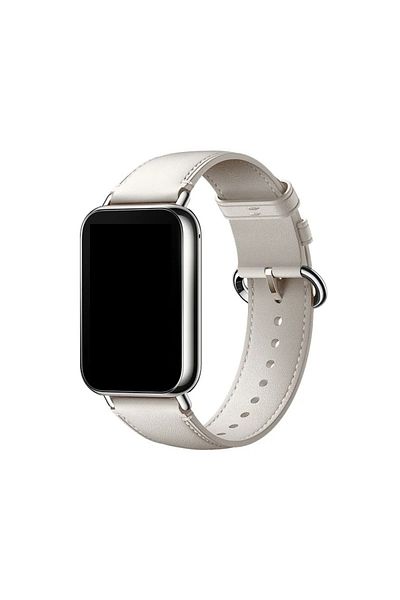 O Ozone Xiaomi Mi Smart Band 8 Pro & Redmi Watch 4 Leather Straps | White