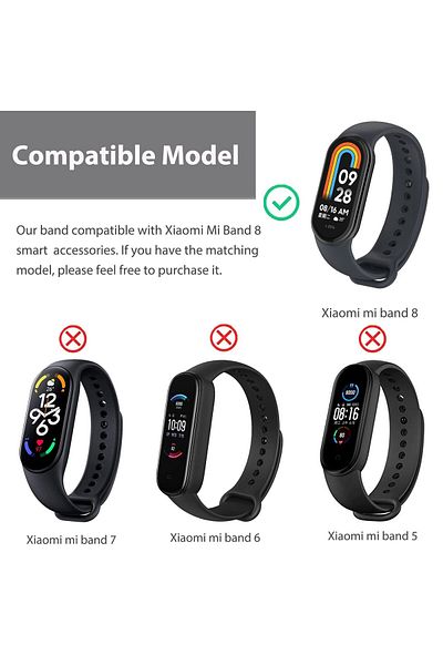 O Ozone Xiaomi Mi Band 8 Nylon + Leather Watch Band | White
