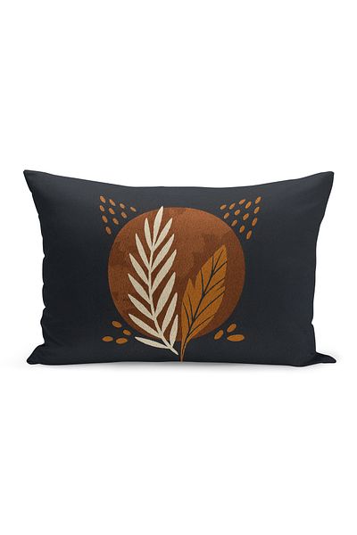 Bertille Home Husă de pernă imprimată digitală pe două părți (aspect de model de broderie Punch/Punch)