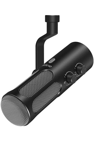 Fifine XLR/USB Podcast Dynamic Microphone for Streaming, Studio XLR Microphone, PC Streamer Mic All