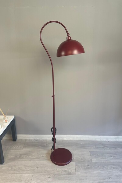 Bamyum Vişne Çürüğü Lambader Modern Dekoratif Metal Oturma Odası Çalışma Odası Zemin Lambası