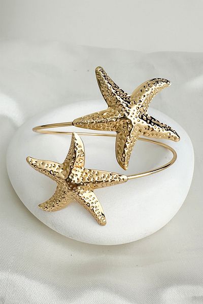 Modex Gold Color Starfish Figured Arm Accessory (Diameter: 9cm)