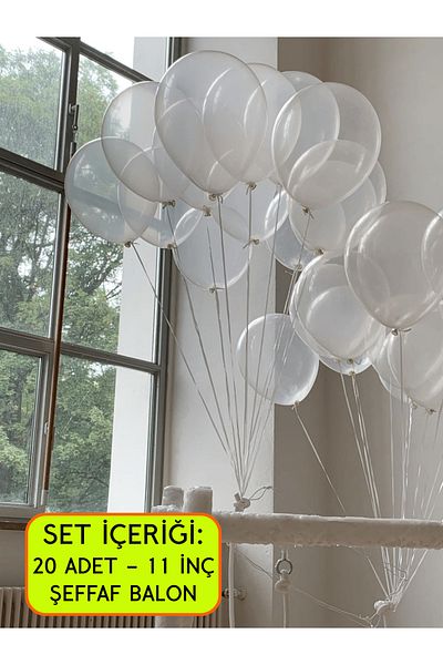 Mielibon Clear Balloon Set – 11 Inch Clear Latex Party Balloons |   Wedding, Baby Shower, Decor