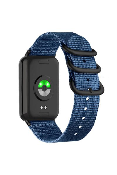 O Ozone Woven Nylon Strap For Xiaomi Smart Band 8 Pro - Blue