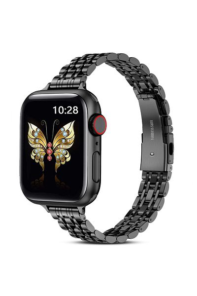 O Ozone Apple Watch 41mm / 40mm / 38mm | Metal Straps | Black