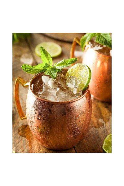 Globy Moscow Mule Mug Copper Body, Gold Handle
