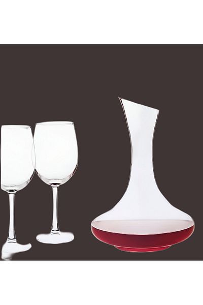 Bien Servi 5-Piece Durable and Elegant Design Juice Drinkware Set Clear