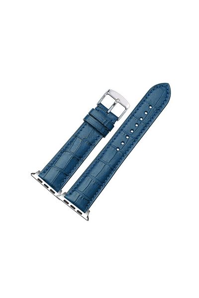 O Ozone Apple Watch Ultra 49mm / 45mm / 44mm / 42mm | Leather Watch Band Strap | Blue