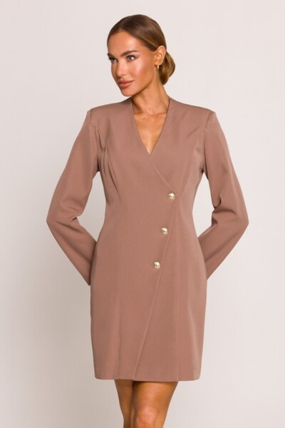 Made of Emotion Blazer dress with gold buttons