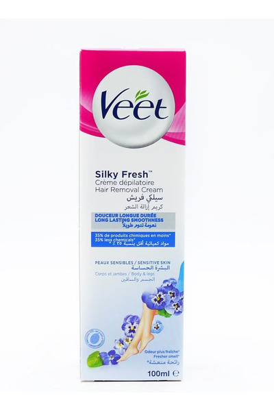 Veet كريم إزالة الشعر للبشرة الحساسة (3 × 100 مل)