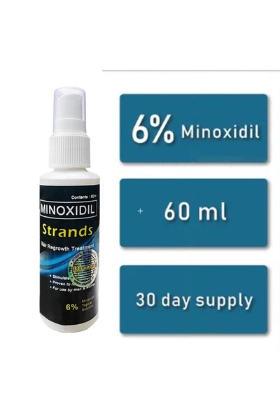 STRANDS مينوكسيديل 6% ألتيميت لنمو الشعر 60 مل من توب تشويس