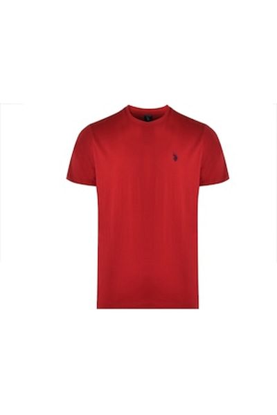 U.S. Polo Assn. Men's T-Shirt, U.S. Polo Assn., Red, 100% Cotton, M/L