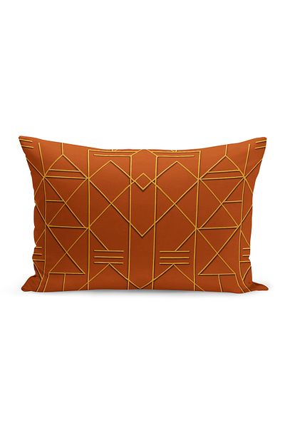 Bertille Home Husă de pernă imprimată digitală pe două părți (aspect de model de broderie Punch/Punch)
