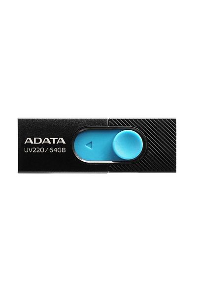 Adata Memory Stick Usb 2.0 Flashdrive, 64gb, , Memory Stick Uv220, Black