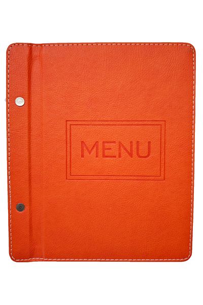 ankara menü A5 23X15 cm Blue Thermo Leather Menu Container – Transparent Acetate, Handcrafted Production