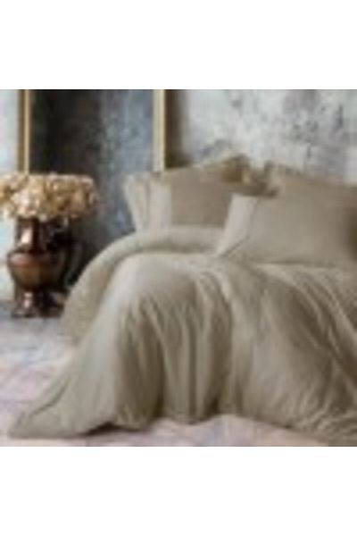 Cotton Box Luxury bedding set made of lyocell and cotton, Cotton Box, Silky Satin Beige