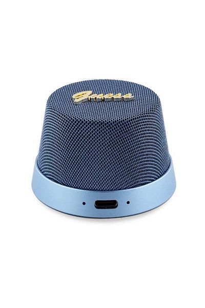 Guess Magnetic Script Portable Speaker (GUWSC3ALSMK), Bluetooth 5.3, 12h battery life, Blue, 60x60x40mm