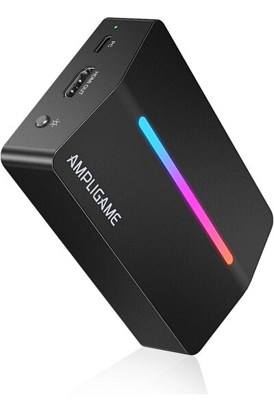 Fifine AmpliGame Video Capture Card, HD 1080 60fps for Audio Video, Gaming, Live Streaming, 4K HDMI