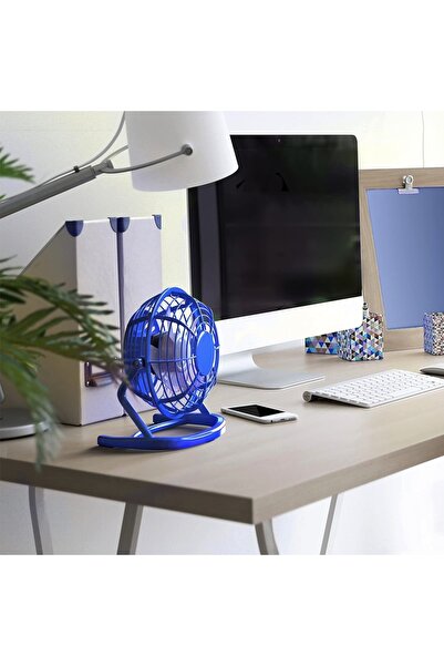 vivo Table fan, with USB, diameter 14 cm, blue, Vivo T1527-BLUE