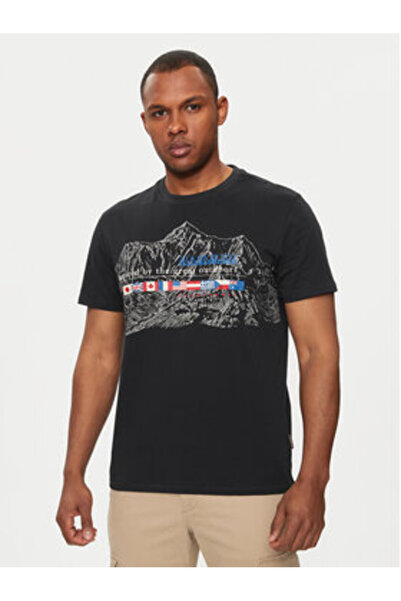 Napapijri Tricou bărbătesc NP0A4HQG Negru