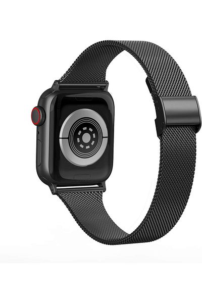O Ozone Apple Watch Series 10 | Ultra 2 | 8 Ultra | 9 | 8 | 7 | 6 | Milanese Straps |Black