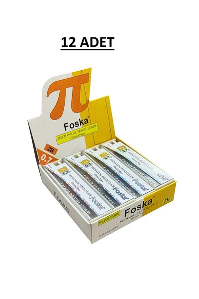 TOPNET Foska 0.7mm 2B Pen Tip 12 Pack