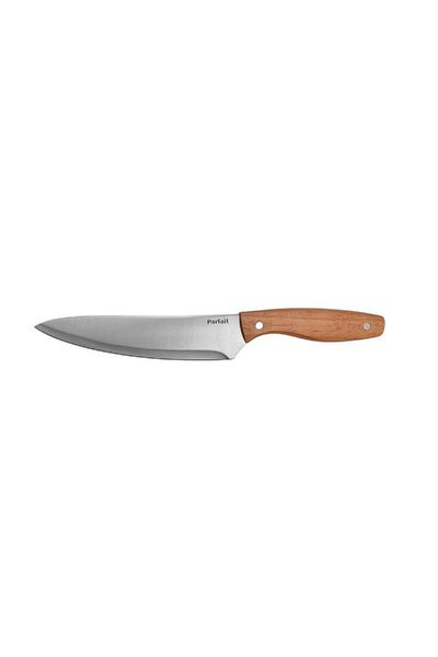 Parfait Kitchen Chef Knife with Wooden Handle Silver and Brown 20cm