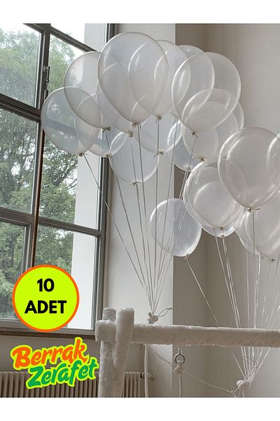 Mielibon Clear Balloon Set – 11 Inch Clear Latex Party Balloons |   Wedding, Baby Shower, Decor