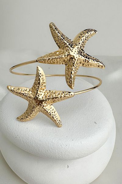 Modex Gold Color Starfish Figured Arm Accessory (Diameter: 9cm)