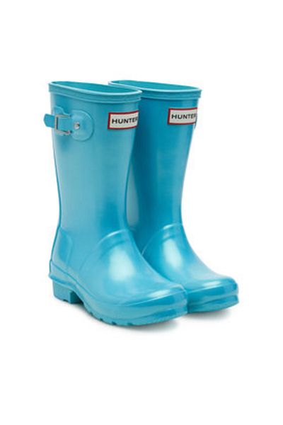 Hunter Ghete Wellington albastre pentru fete HUNTER-JFT6040NEB POOL BLUE