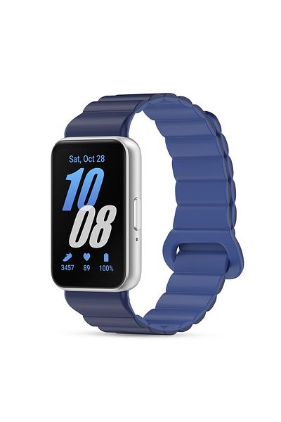 O Ozone Samsung Galaxy Fit 3 | Silicone Loop Magnetic Watch Band | Blue