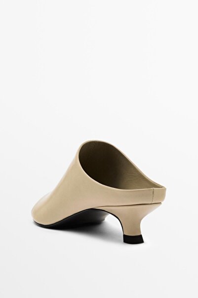 Massimo Dutti Yumuşak deri topuklu sandalet