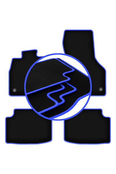 shumee Covorașe auto CARLUX-BLUE pentru: Volkswagen Golf Sportsvan monovolum ...