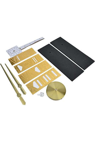 Generic Large Diy Quartz 3D Wall Clock Acrylic Sticker Roman Number Wall Clock - Gold