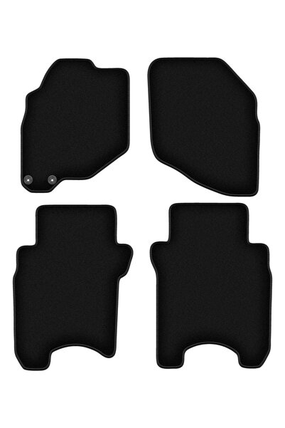 shumee Covorașe BASIC negre din velur pentru: Honda Jazz II hatchback (2002-2...