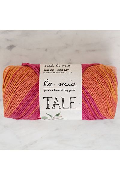 La Mia Yarn La Mia Tale Marbled Hand Knitting Lanyard - Lm056