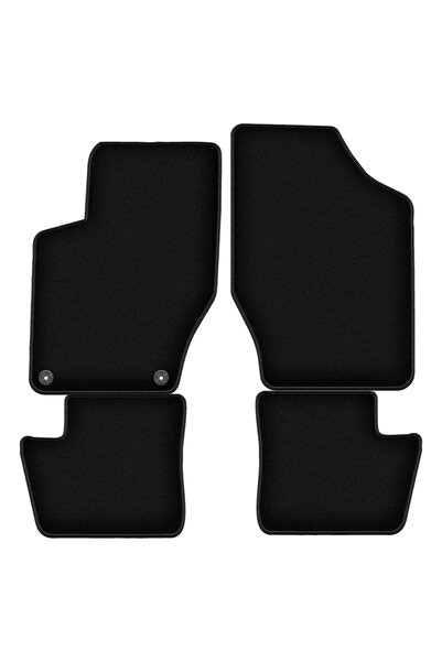 shumee Covorașe BASIC negre din velur pentru: Citroen DS4 hatchback (2011-2015)
