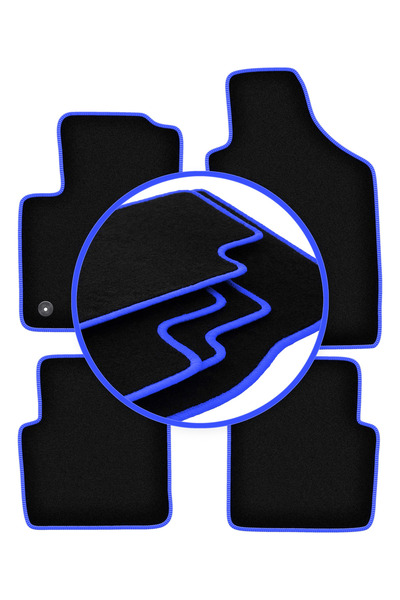 shumee Covorașe auto CARLUX-BLUE pentru: Fiat 500 FL hatchback (2013-2019)