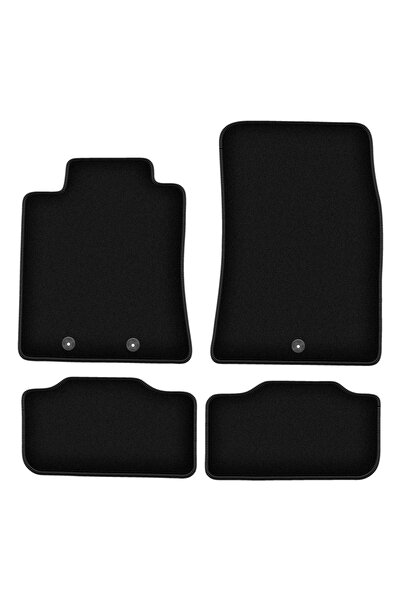 shumee Covorașe BASIC negre din velur pentru: Hyundai Genesis G80 sedan (2013-)