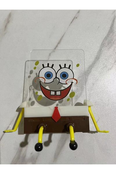 Miniso 1 Spongebob Squarepants Dish Washing Brush Drain Rack Sink Dish Cloth Brush Pot Cartoon Rack Sponge.