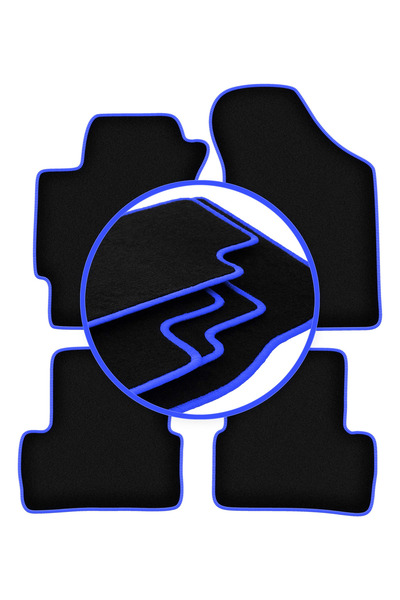 shumee Covorașe auto CARLUX-BLUE pentru: Hyundai Coupe II GK coupe (2001-2008)