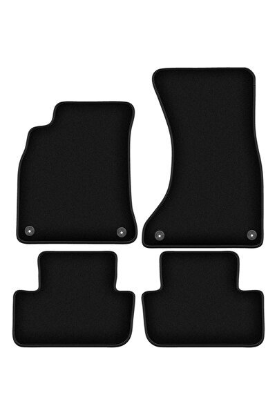 shumee Covorașe BASIC negre din velur pentru: Audi A4 B8 sedan, break, avant, allroad (2007-2015)
