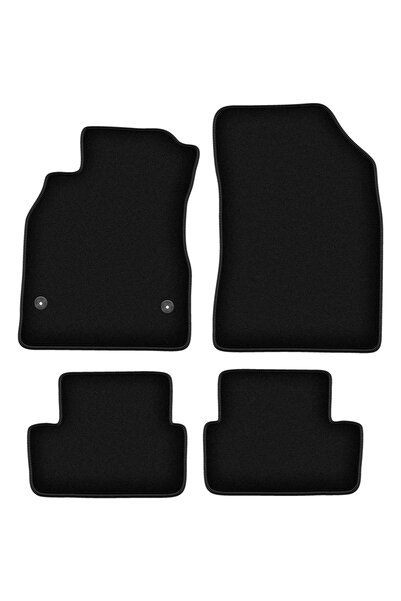 shumee Covorașe BASIC negre din velur pentru: Renault Fluence sedan (2009-2016)