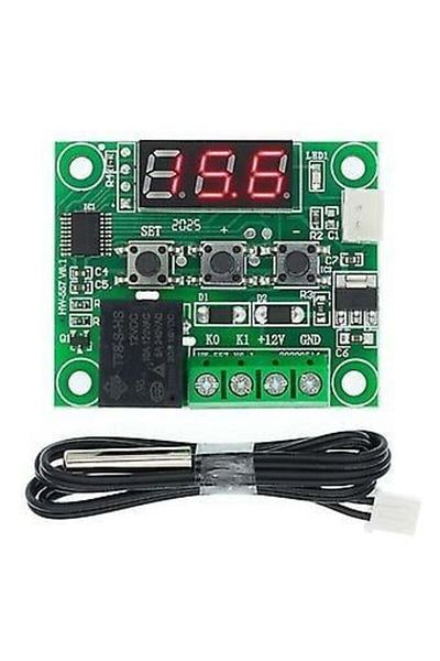 Arduino Incubator Set - 4 Pieces - W1209 Thermostat 12V - Heat Humidity Meter - 12V Adapter - 80X80 12V Fan