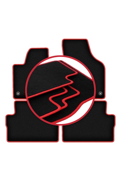 shumee Covorașe auto CARLUX-RED pentru: Seat Alhambra II monovolum (2010-2018)