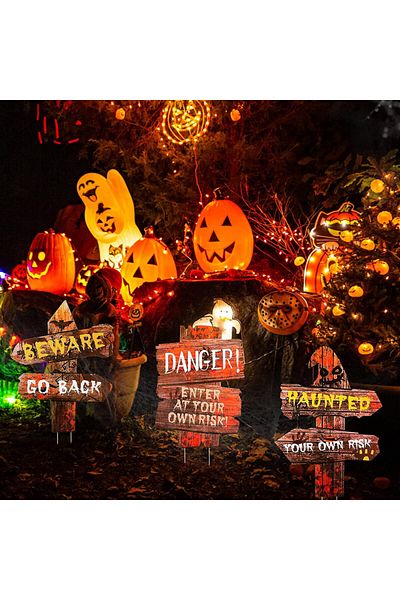 FORMIZON Set of 6 FORMIZON Halloween decorations, polyurethane, multicolor, 28/38 cm